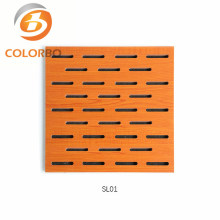 Slot MDF Board Melamine of Design Thickness 18mm Wood Acoustic Panels